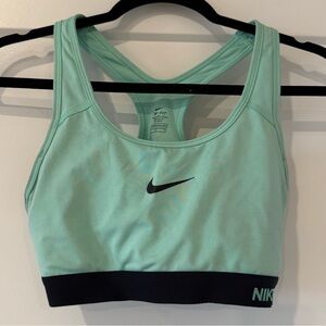 Nike Women's Teal and Black Sports Bra